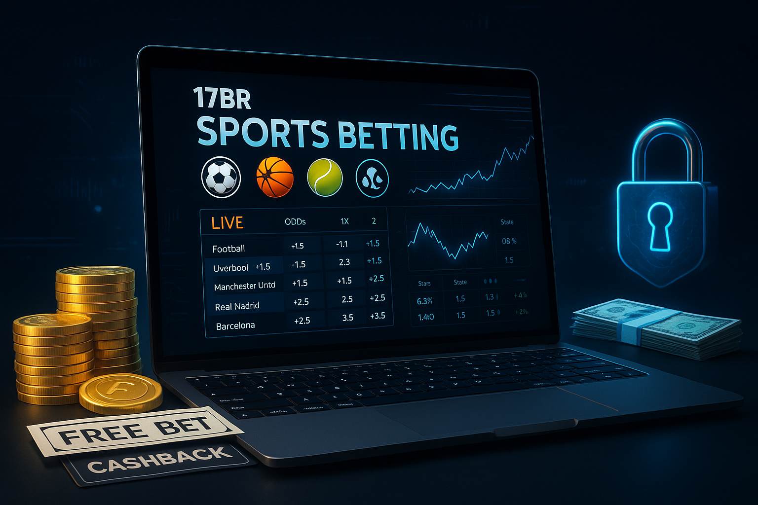 Apostas esportivas no cassino online 17BR